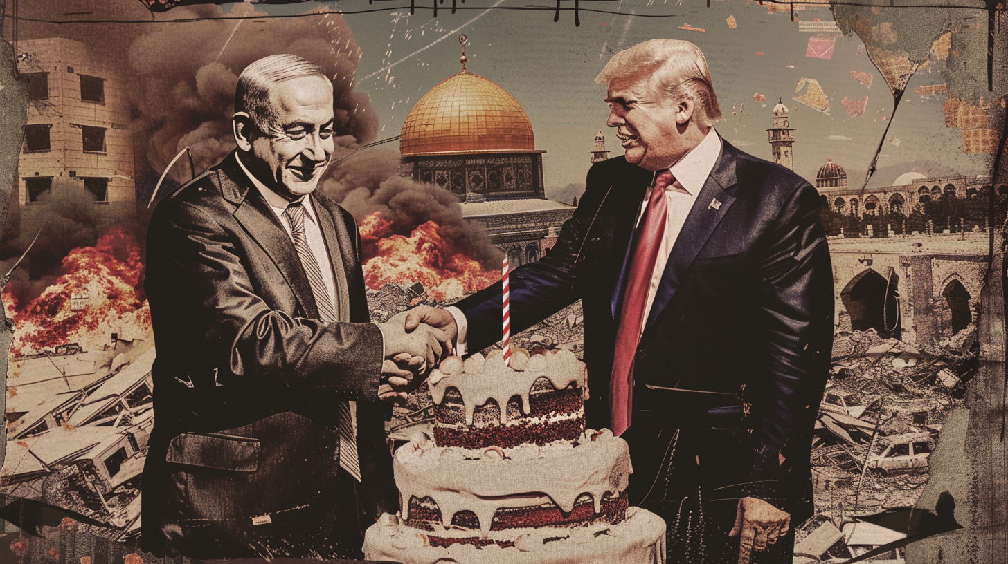 Benjamin Netanyahu presented Donald Trump