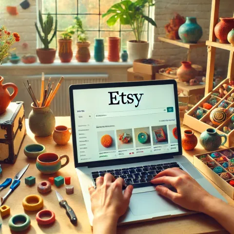 working on Etsy